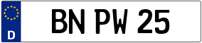 Trailer License Plate